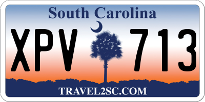 SC license plate XPV713