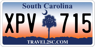 SC license plate XPV715