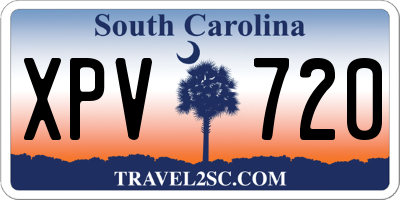 SC license plate XPV720