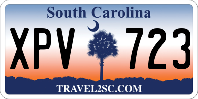 SC license plate XPV723