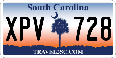 SC license plate XPV728