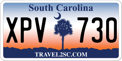 SC license plate XPV730