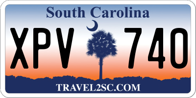 SC license plate XPV740