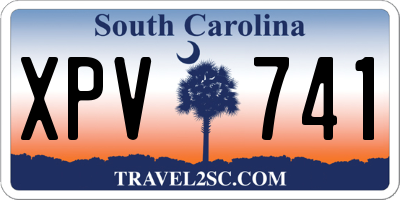 SC license plate XPV741
