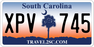 SC license plate XPV745