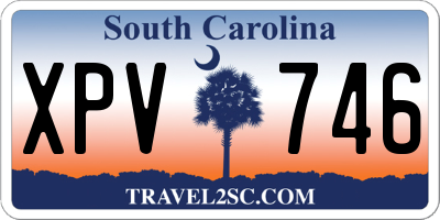 SC license plate XPV746