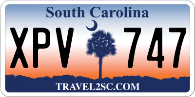 SC license plate XPV747