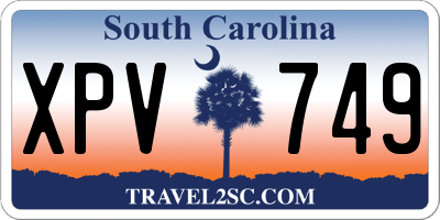 SC license plate XPV749