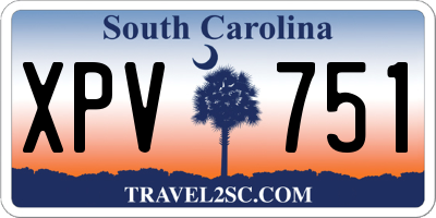 SC license plate XPV751