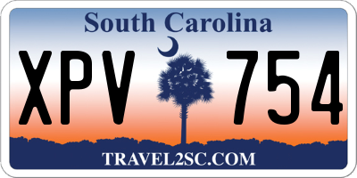 SC license plate XPV754