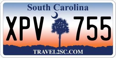 SC license plate XPV755
