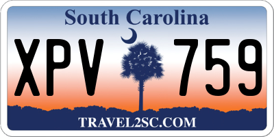 SC license plate XPV759