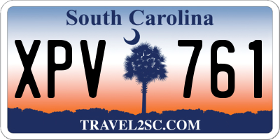 SC license plate XPV761