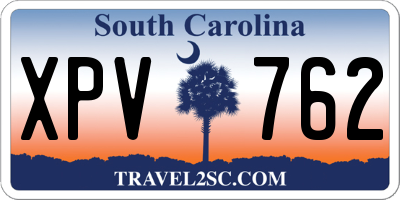 SC license plate XPV762