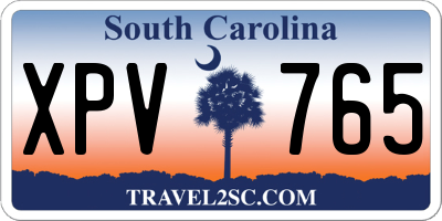 SC license plate XPV765