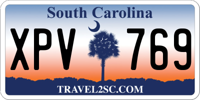 SC license plate XPV769