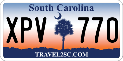 SC license plate XPV770