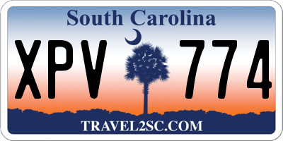 SC license plate XPV774