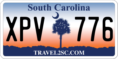 SC license plate XPV776