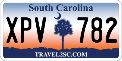 SC license plate XPV782