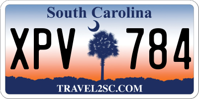 SC license plate XPV784