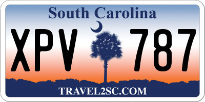 SC license plate XPV787