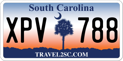 SC license plate XPV788
