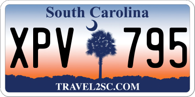 SC license plate XPV795