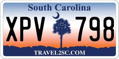 SC license plate XPV798