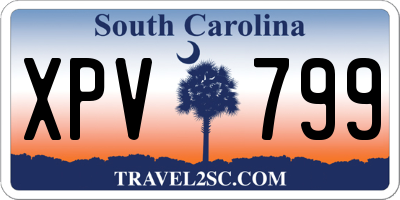 SC license plate XPV799