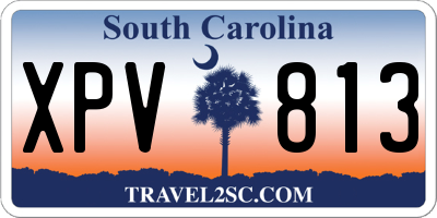 SC license plate XPV813