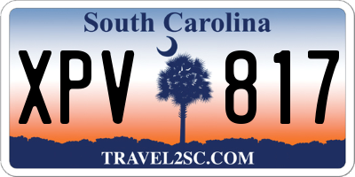 SC license plate XPV817