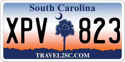 SC license plate XPV823