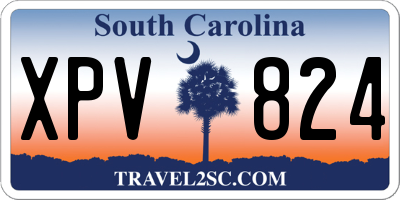 SC license plate XPV824
