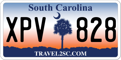SC license plate XPV828