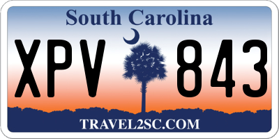 SC license plate XPV843