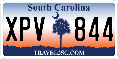 SC license plate XPV844