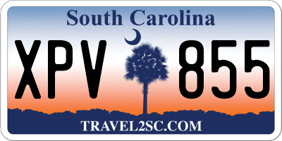 SC license plate XPV855