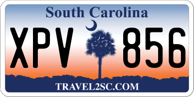 SC license plate XPV856