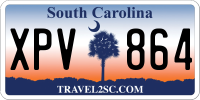 SC license plate XPV864