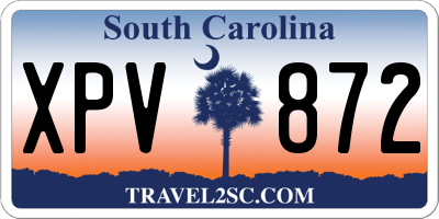 SC license plate XPV872