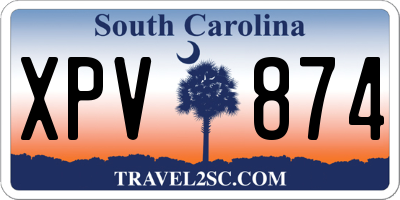 SC license plate XPV874