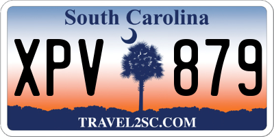 SC license plate XPV879