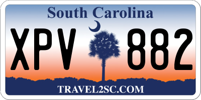 SC license plate XPV882
