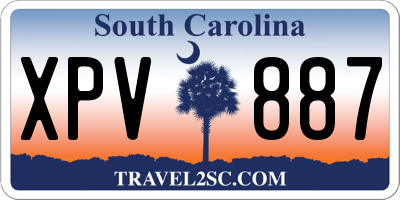 SC license plate XPV887