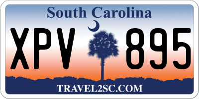 SC license plate XPV895