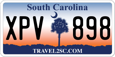 SC license plate XPV898