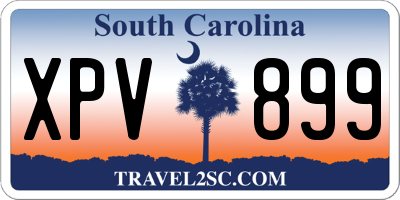 SC license plate XPV899