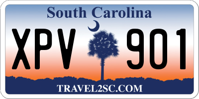 SC license plate XPV901