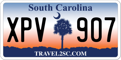 SC license plate XPV907